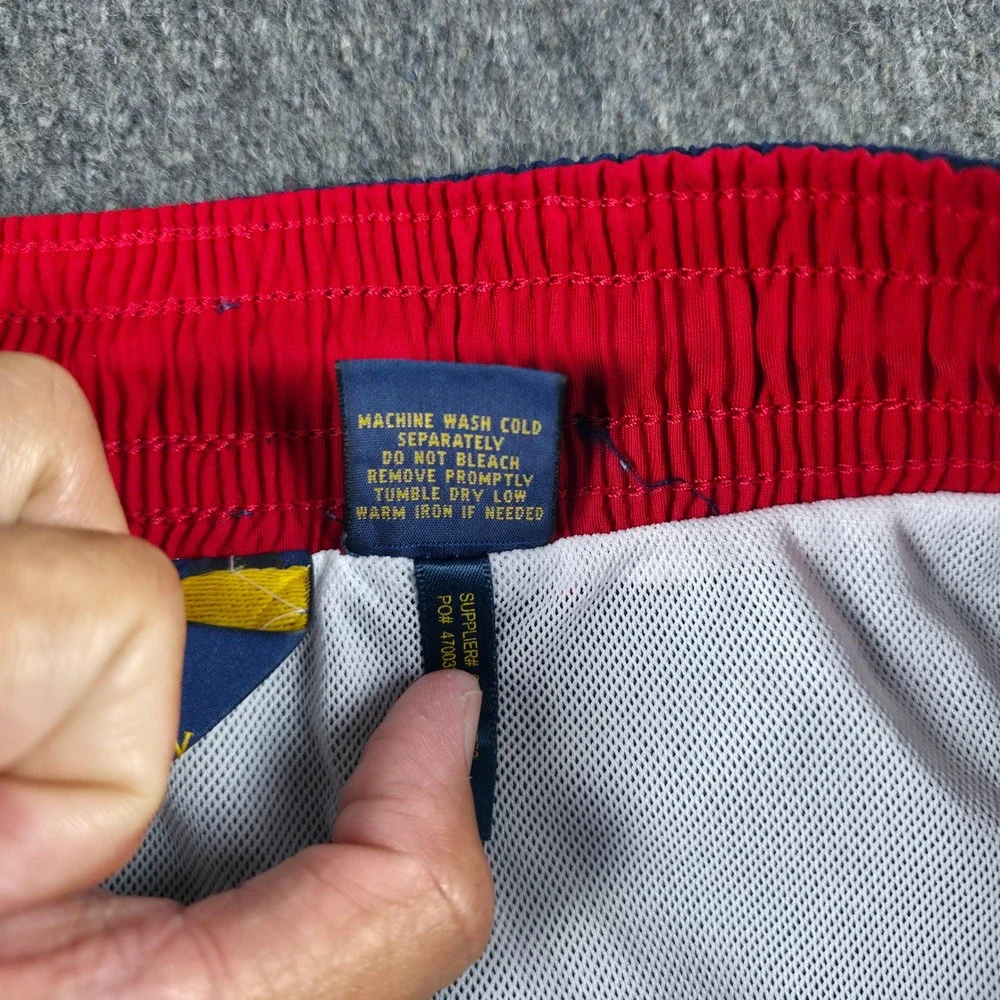 Polo Ralph Lauren Swim Trunks Mens L Navy Blue Red Pony 6